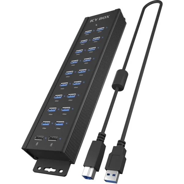 ICY BOX IB-HUB 1720-U3, USB-Hub (schwarz)