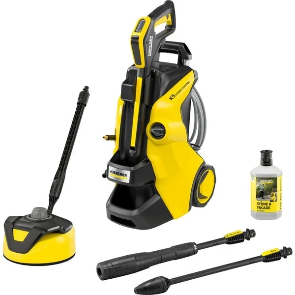 Kärcher K 5 Power Control Flex Home, Hochdruckreiniger (gelb/schwarz, mit Dreckfräser und Flächenreiniger T 5)