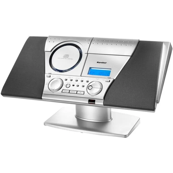 Karcher MC 6550 (N), Kompaktanlage (silber/grau, Top-Loading-CD/MP3-Player, Kassettenplayer, Radio)