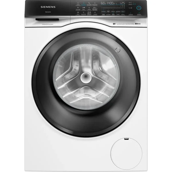 Siemens WN54C2A40 iQ700, Waschtrockner (weiß/schwarz, 60 cm, Home Connect, i-Dos)