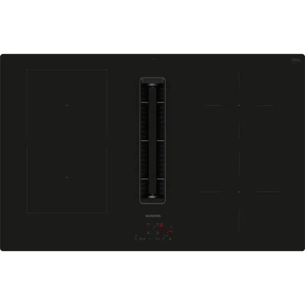 Siemens ED811BGA7, Autarkes Kochfeld (schwarz, 80 cm, mit integriertem Dunstabzug)