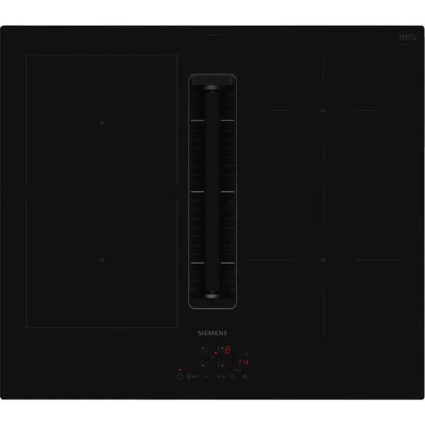 Siemens ED611BGA6, Autarkes Kochfeld (schwarz, 60 cm, mit integriertem Dunstabzug)