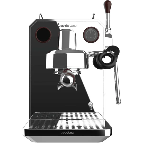 Cecotec Baristeo Intima Siebträgermaschine, Espressomaschine (silber/edelstahl, Thermoblock)