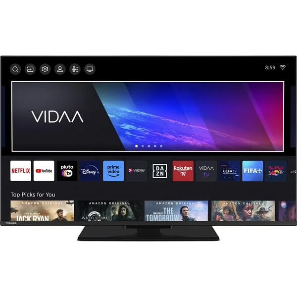 Toshiba 40QV3F63DAZ, QLED-Fernseher (100 cm (40 Zoll), schwarz)