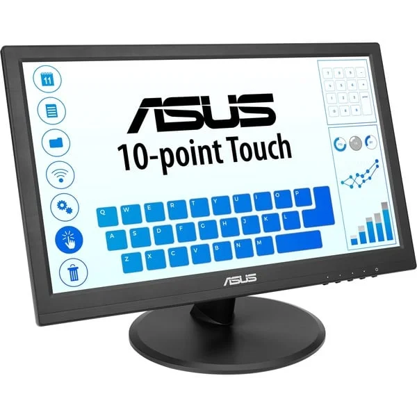 ASUS VT169HE Touch Monitor, LED-Monitor (39.6 cm (15.6 Zoll), schwarz, FullHD, IPS, HDMI, VGA)