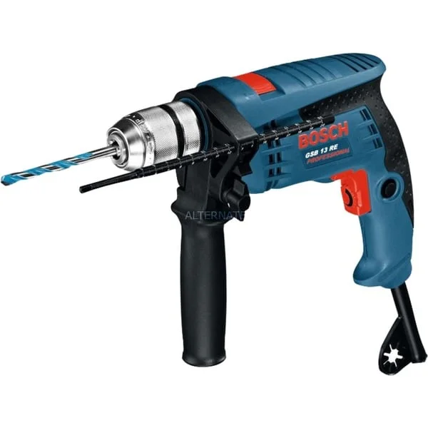 Bosch Professional Schlagbohrmaschine GSB 13 RE Professional (blau/schwarz, 600 Watt)