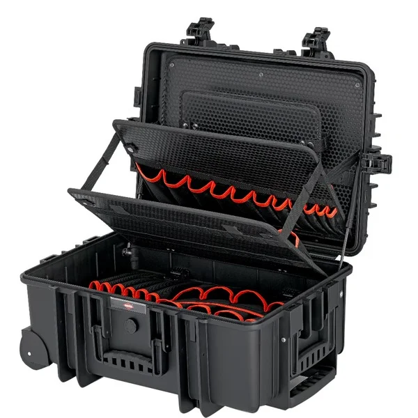 KNIPEX Werkzeugkoffer "Robust45 Move" 00 21 37 LE, Werkzeugkiste (schwarz, Staub- und wasserdicht, flugtauglich)