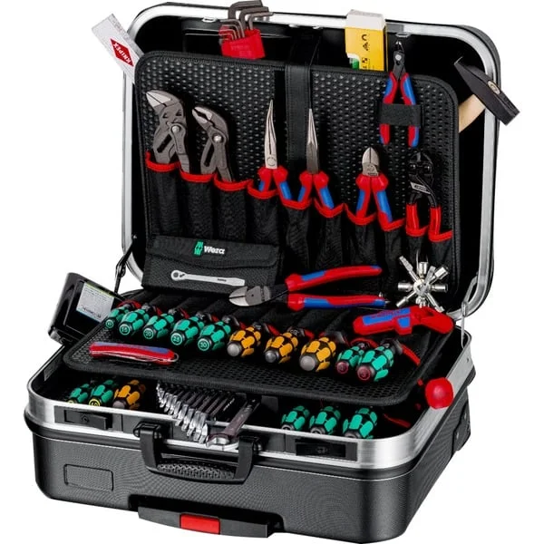 KNIPEX Werkzeugkoffer "BIG Basic Move" Mechanik, 90-teilig, Werkzeug-Set (schwarz, mit Werkzeug-Sortiment für Handwerker)