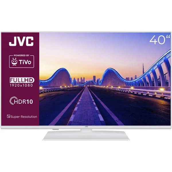 JVC LT-40VF5355W, LED-Fernseher (100 cm (40 Zoll), weiß, FullHD, Triple Tuner, Smart TV, TiVo Betriebssystem)