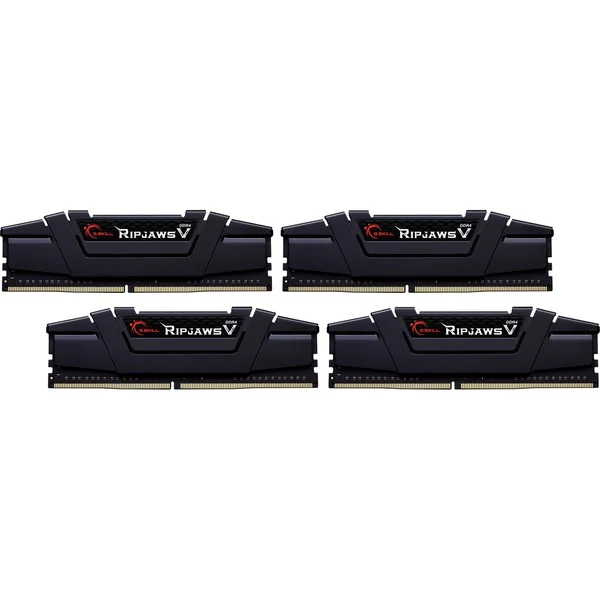 G.Skill DIMM 32 GB DDR4-4000 (4x 8 GB) Quad-Kit, Arbeitsspeicher (schwarz, F4-4000C18Q-32GVK, Ripjaws V, INTEL XMP)