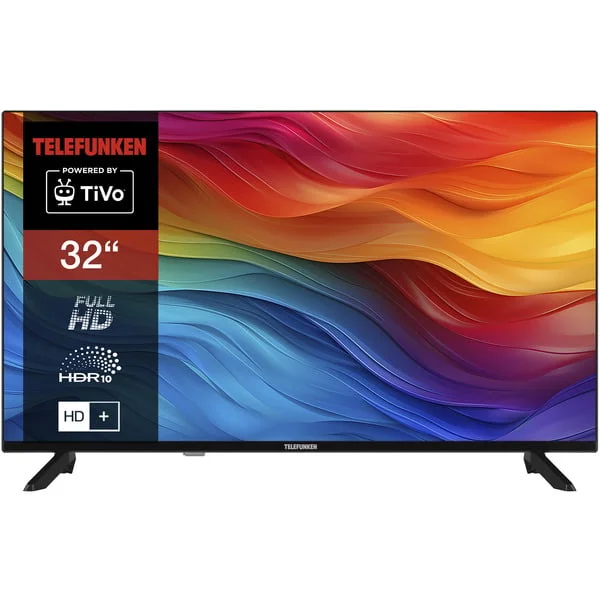 Telefunken D32F751X7CW, LED-Fernseher (80 cm (32 Zoll), schwarz, FullHD, Triple-Tuner, TiVo-Betriebssystem)