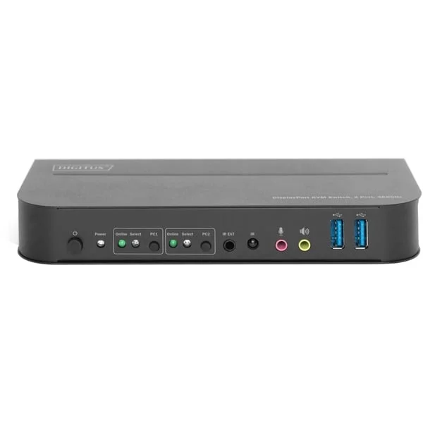 Digitus KVM-Switch 2-Port 4K60Hz (schwarz)