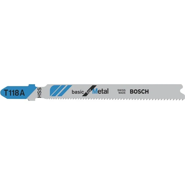 Bosch Professional Stichsägeblatt T 118 A Basic for Metal, 92mm (100Stück)