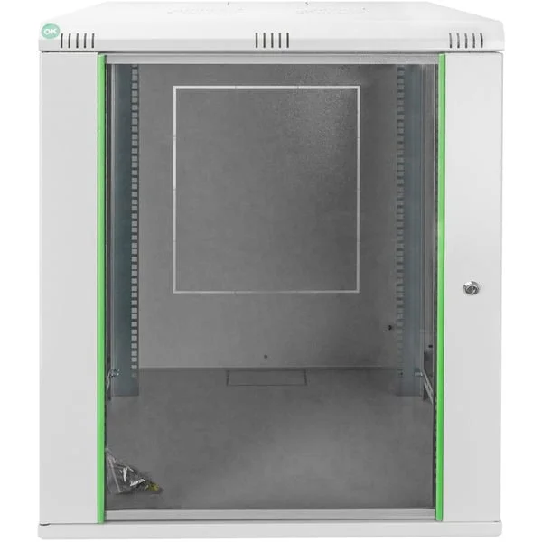 Digitus Netzwerkschrank Dynamic Basic Serie 600x600 mm (BxT), IT-Schrank (hellgrau, 16 Höheneinheiten)