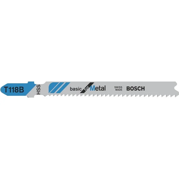 Bosch Professional Stichsägeblatt T 118 B Basic for Metal, 92mm (100Stück)