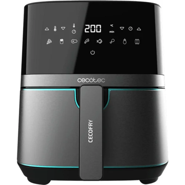 Cecotec Heißluftfritteuse CecoFry Full InoxBlack 5500 Pro (schwarz, 1.700 Watt, Korb 5,5 Liter)