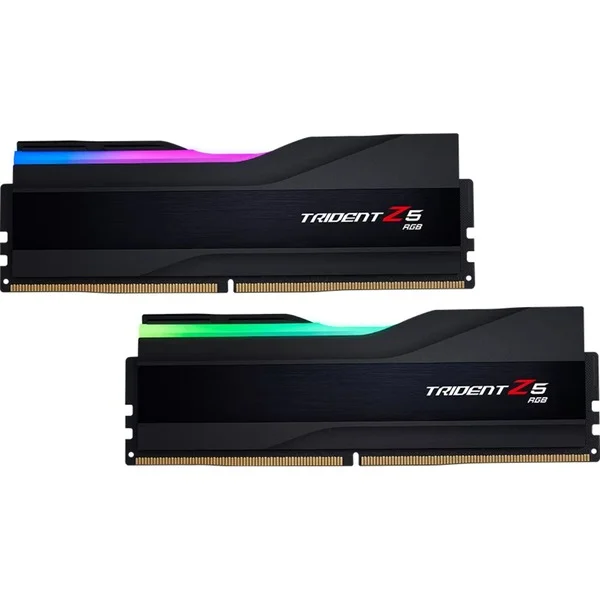 G.Skill DIMM 32 GB DDR5-6000 (2x 16 GB) Dual-Kit, Arbeitsspeicher (schwarz, F5-6000J2836G16GX2-TZ5RK, Trident Z5 RGB, INTEL XMP)