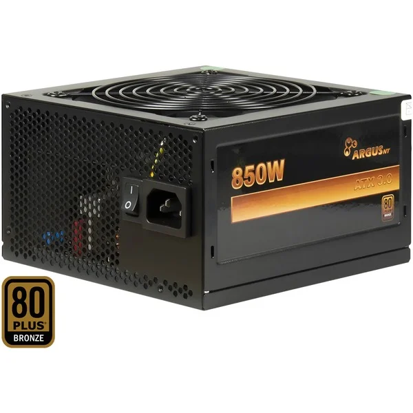Inter-Tech BPS-850W, PC-Netzteil (schwarz, 1x 12-Pin High Power GPU, , 850 Watt)