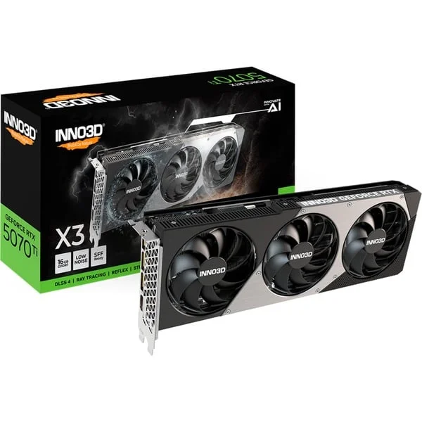 INNO3D Force RTX 5070 Ti X3, Grafikkarte (DLSS 5, 3x DisplayPort, 1x HDMI 2.1)