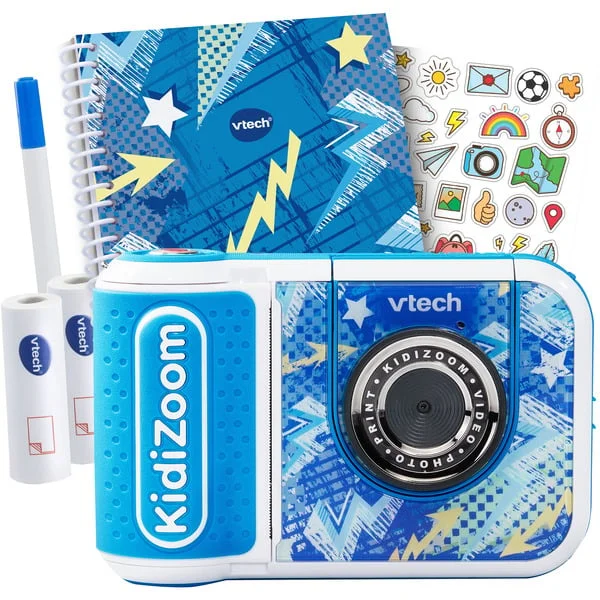VTech KidiZoom Print Cam Scrapbook Bundle, Digitalkamera (azurblau)