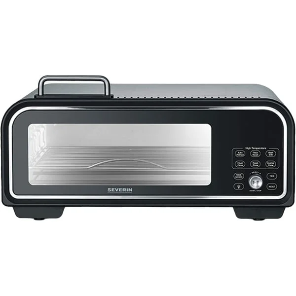 Severin Digitaler Pizzaofen SERICO (schwarz, 2.000 Watt, für Pizzen bis ca. Ø 30cm)