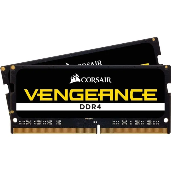 Corsair SO-DIMM 16 GB DDR4-2666 (2x 8 GB) Dual-Kit, Arbeitsspeicher (schwarz, CMSX16GX4M2A2666C18, Vengeance)