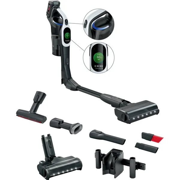 Bosch Home Unlimited 10 BCS1041WAC , Stielstaubsauger (schwarz/weiß, mit Akku und Ladegerät)
