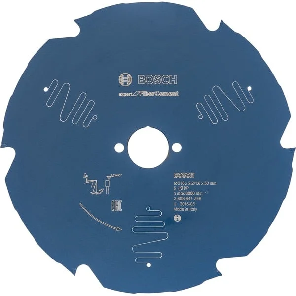 Bosch Professional EXPERT Fibre Cement Kreissägeblatt, Ø 165mm, 4Z (Bohrung 30mm, für Kapp- & Gehrungssägen)