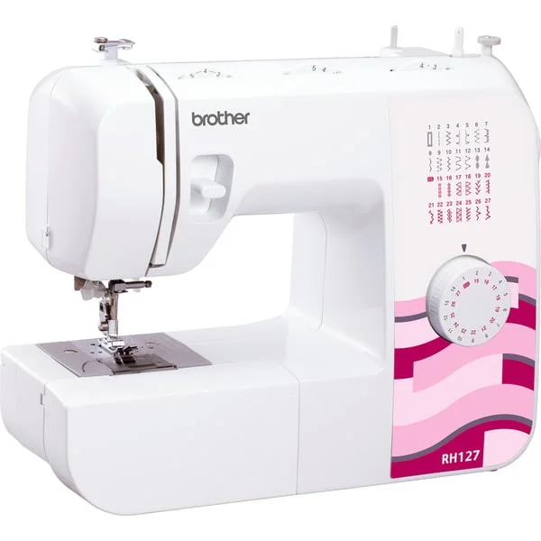 Brother Mechanische Nähmaschine RH127 (weiß/violett)