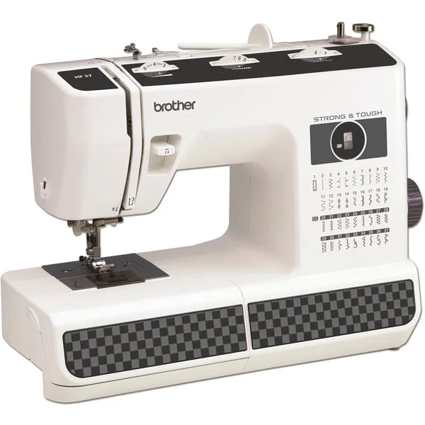 Brother Mechanische Nähmaschine HF37 - Strong & Tough (weiß/schwarz)
