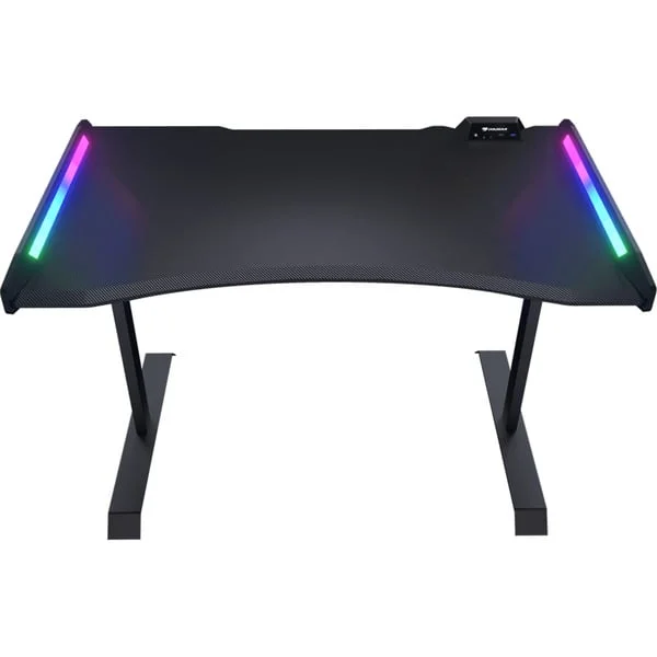Cougar Gaming-Tisch MARS 150, ARGB (schwarz, 153 x 77cm, mit USB- und Audio-Anschlüssen)