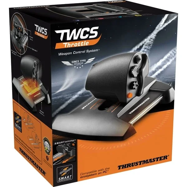 Thrustmaster TWCS Throttle, Schubregler (schwarz/orange)