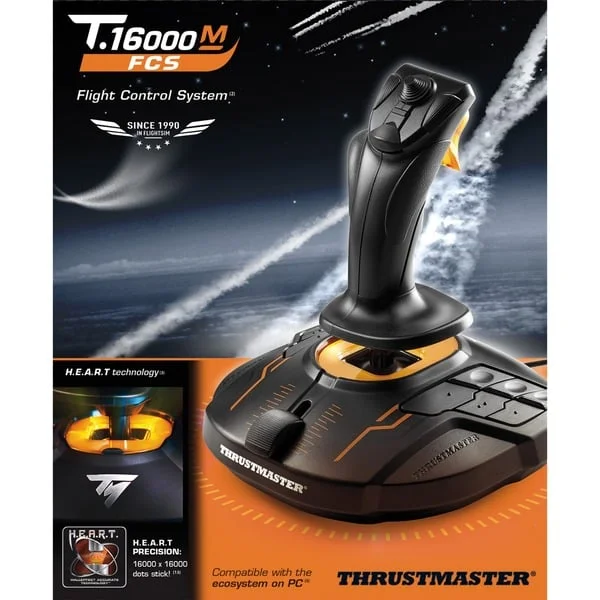 Thrustmaster T16000M FCS, Joystick (schwarz/orange)