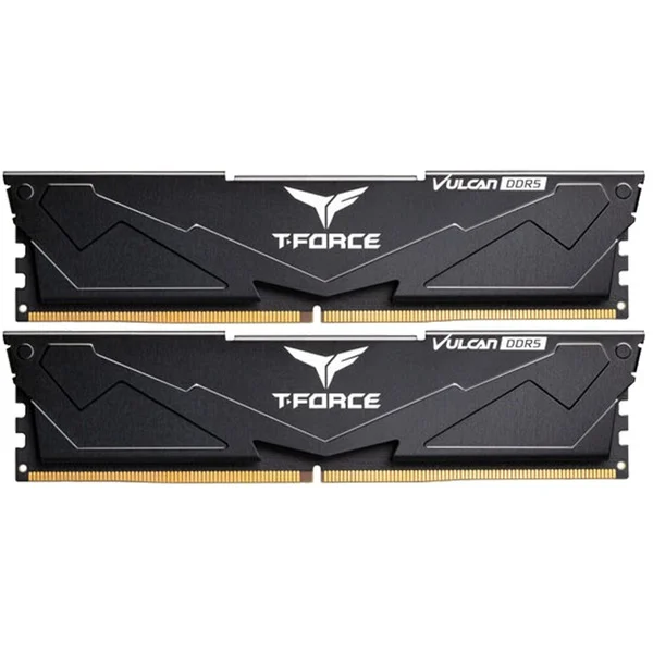 Team Group DIMM 32 GB DDR5-5200 (2x 16 GB) Dual-Kit, Arbeitsspeicher (schwarz, FLBD532G5200HC40CDC01, VULCAN, INTEL XMP)