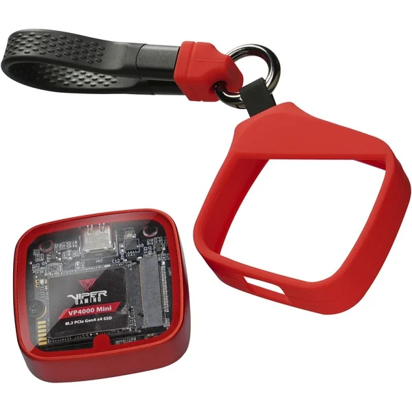 Patriot EV330 PCIe M.2 2230, Laufwerksgehäuse (schwarz/rot, USB 3.2 Gen2)