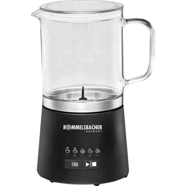 Rommelsbacher Milchaufschäumer MS 625 (schwarz/transparent, 600 Watt)