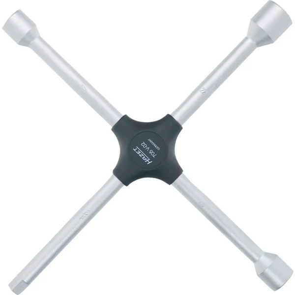 Hazet Kreuzschlüssel für PKW 705V-02, 1/2", Radkreuz (mit Aufnahme für Steckschlüssel)