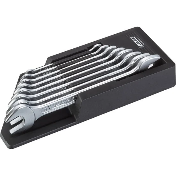 Hazet Doppel-Maulschlüsssel-Satz 450N/8RS, 8-teilig, Schraubenschlüssel (6x7 bis 16x17)