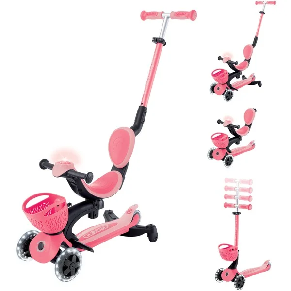 GLOBBER Go-Up Baby Lights 360, Scooter (pink)