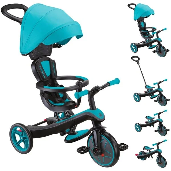 GLOBBER Explorer Trike 4 in 1, Kinderfahrzeug (türkis)