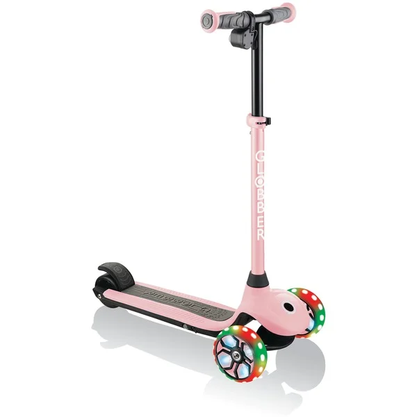 GLOBBER One K E-Motion Plus 4 Plus, E-Scooter (rosa, mit Leuchtrollen)