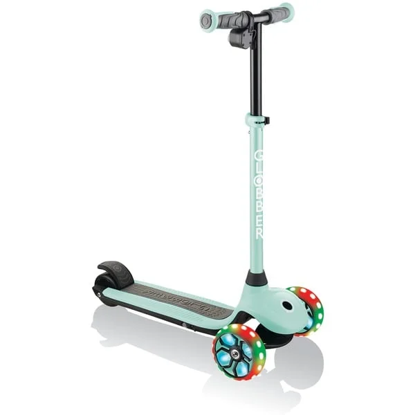 GLOBBER One K E-Motion Plus 4 Plus, E-Scooter (mint, mit Leuchtrollen)