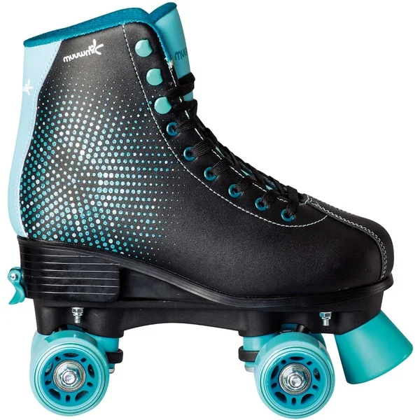 Muuwmi Rollschuh Disco Gr. 35-38, Rollschuhe (türkis/schwarz)