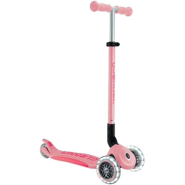 GLOBBER Primo Foldable Plus Lights, Scooter (rosa/pink)