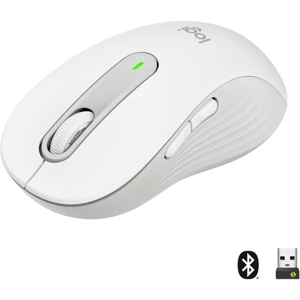 Logitech Signature M650 L Wireless, Maus (weiß, Größe L, Chromebook zertifiziert)