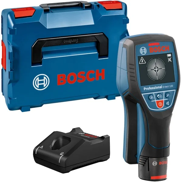Bosch Professional PRO Akku-Wallscanner D-tect 120 Professional, 12Volt, Ortungsgerät (blau/schwarz, Li-Ionen-Akku 2,0 Ah, in L-BOXX 136)