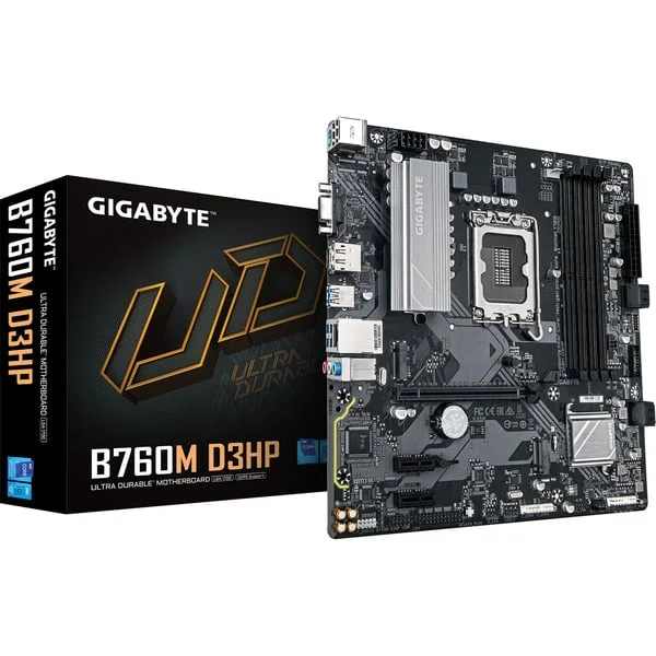 GIGABYTE B760M D3HP, Mainboard (schwarz/grau)