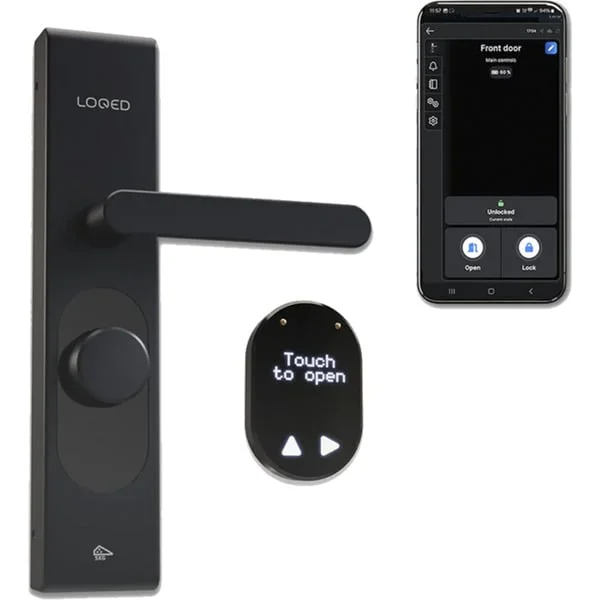 Shelly LOQED Smart Lock, elektronisches Türschloss (schwarz)