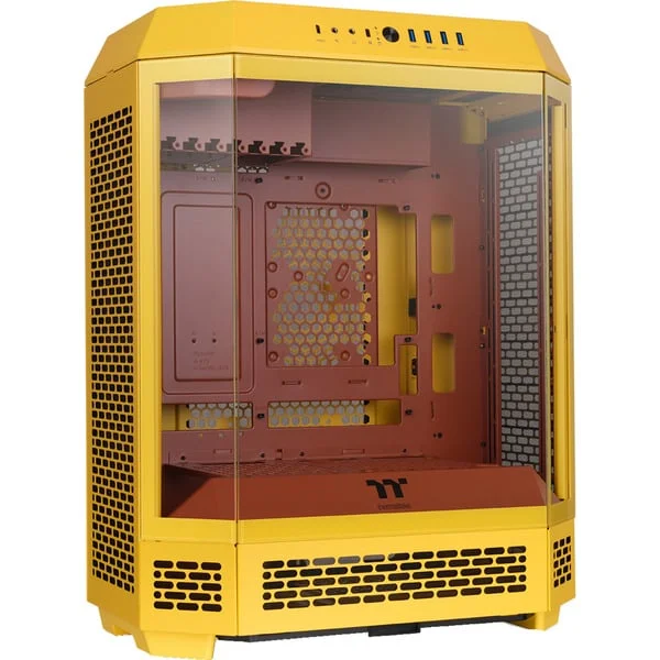 Thermaltake The Tower 600 Butter Caramel, Tower-Gehäuse (gelb, Tempered Glass x 3)
