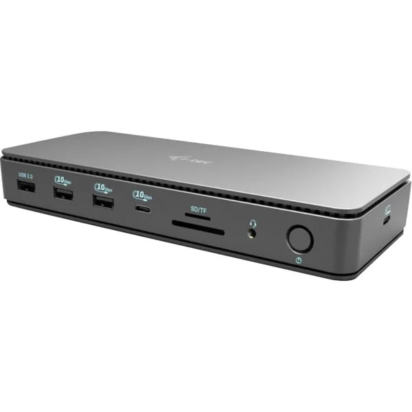 i-tec Thunderbolt4 2x Display Docking Station Gen3 Power Delivery 92W, Dockingstation (schwarz, Anschluss per USB-C/Thunderbolt 3/4)